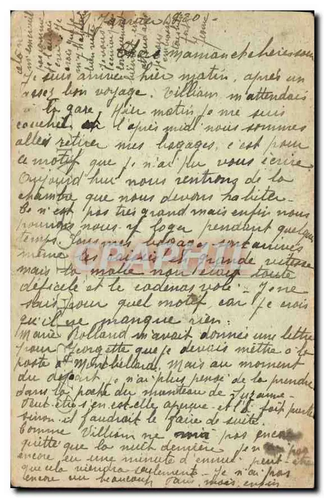 Paris - Monument du Triomphe de la République par Dalou — J.H. éditeur - Verso