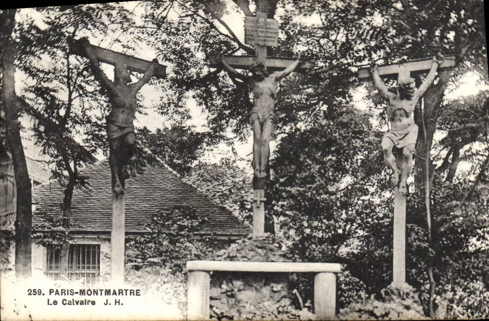 O Calvaire — Paris-Montmartre — J.H. editor, n° 259 - Frente