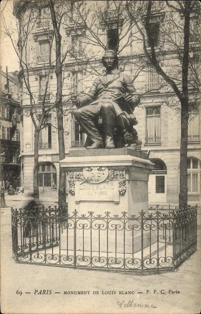 Paris — Monument de Louis Blanc — P. P. C. Paris - Frente
