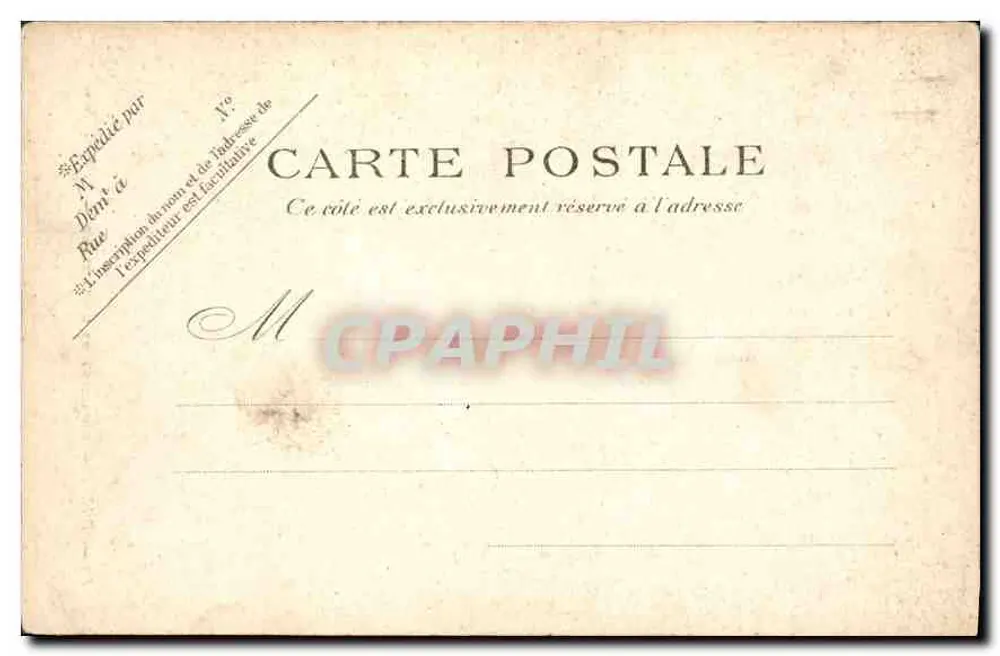 Paris — Monument de Louis Blanc — P. P. C. Paris - Verso