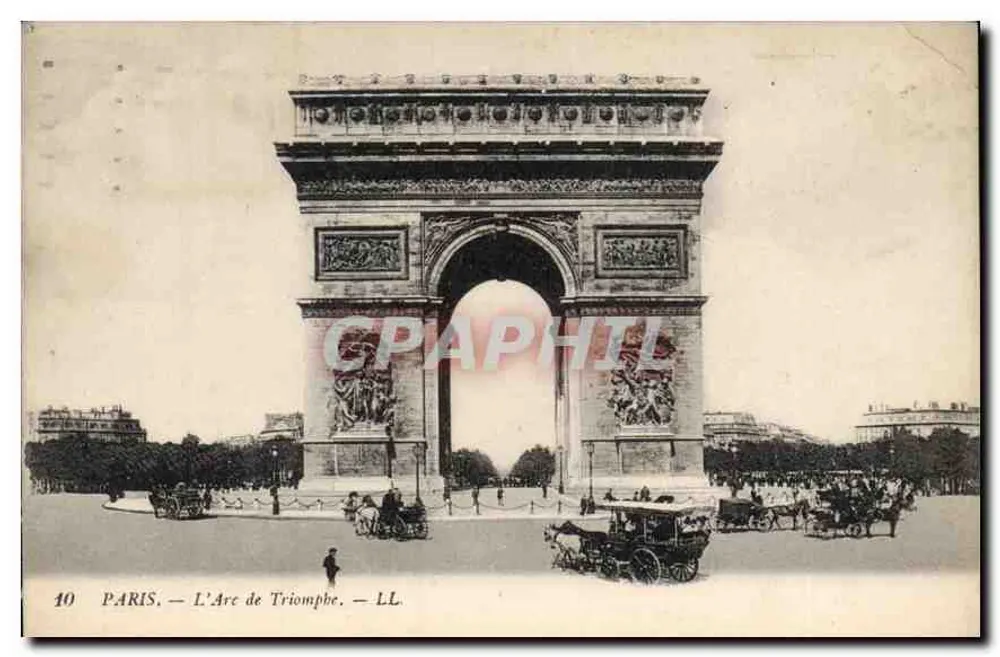 PARIS — O Arco do Triunfo — LL. n°10 - Frente