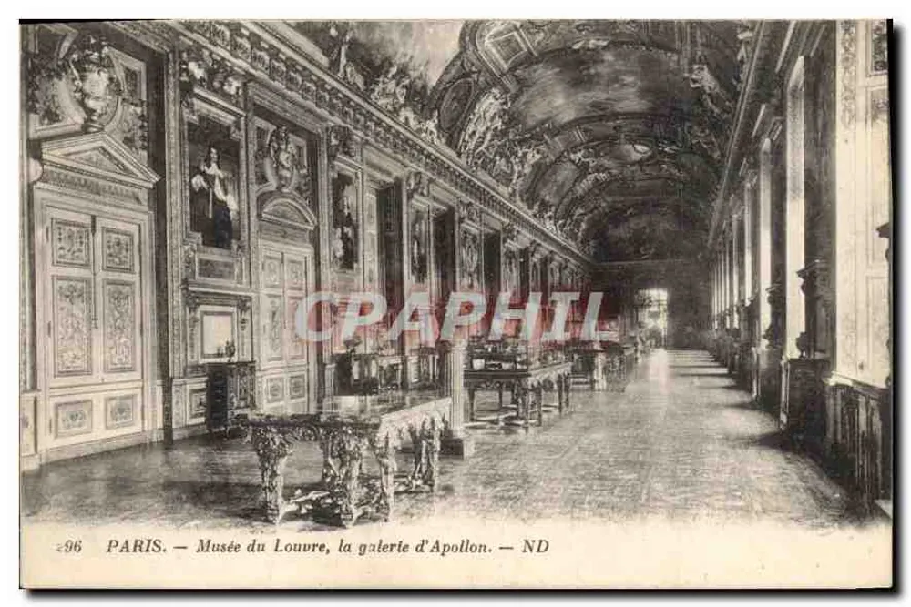 PARIS — Musée du Louvre, die Galerie Apollon — ND - Vorderseite