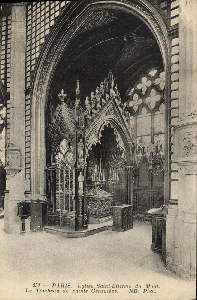 Paris — Kirche Saint-Étienne du Mont — Das Grab der Sainte-Geneviève — ND. Foto n°251 - Vorderseite
