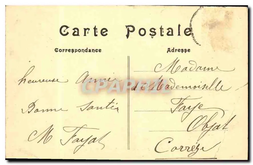 PARIS — Portail principal de Notre-Dame — M. J. - Verso