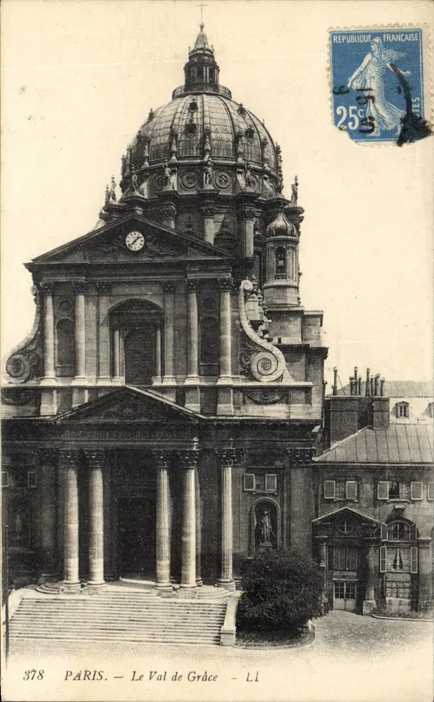 Paris — O Vale de Grâce — editor L.I. n°378 - Frente