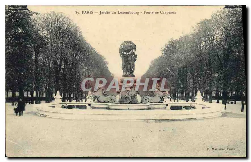 Paris — Jardim do Luxembourg — Fontaine Carpeaux - Frente
