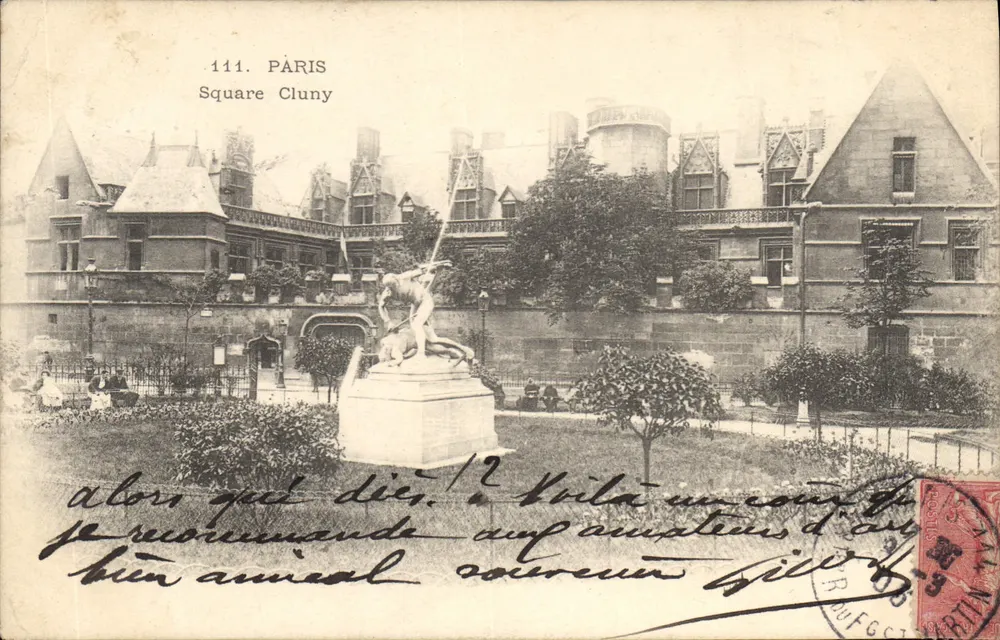 Praça Cluny — Paris — editor J. Gilles, n° 111 - Frente