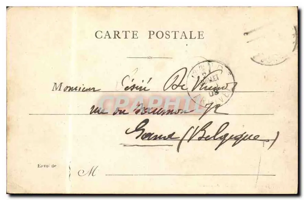Paris — O Palácio de Justiça — editor não visível - Verso