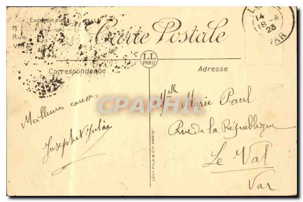 Paris — A Cité — LL — Lévy Fils & Cie - Verso