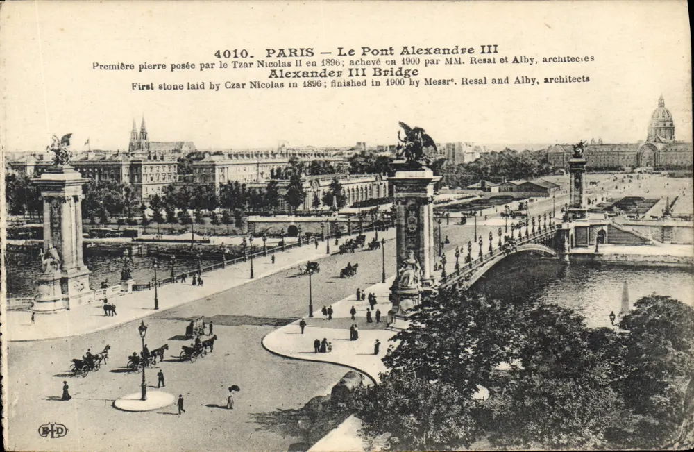 PARIS — O Ponte Alexandre III — n° 4010 - Frente