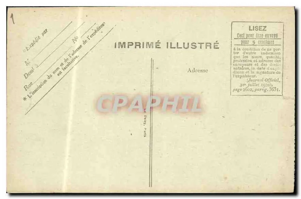 PARIS — O Ponte Alexandre III — n° 4010 - Verso