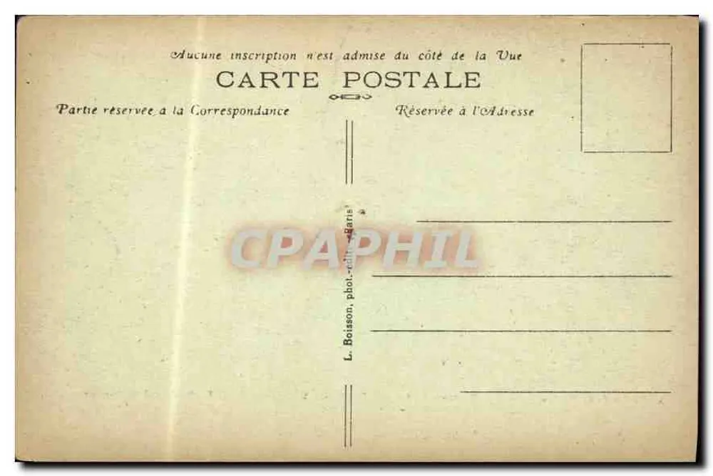 Paris — A Bastilha em 1725 — J. H. — n° 568 - Verso
