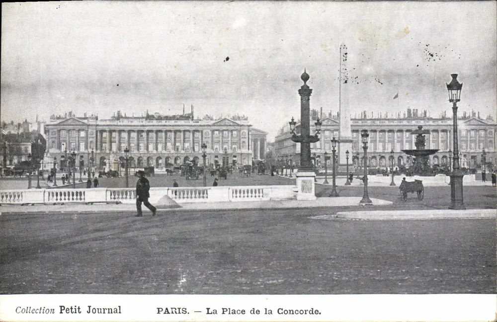 PARIS — A Place de la Concorde — Coleção Petit Journal - Frente