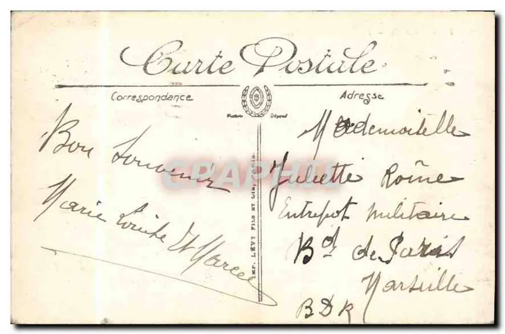 Paris — A Madeleine — LL. — N° 1173 - Verso