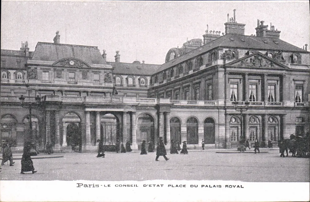 Paris — Der Conseil d'État, Place du Palais Royal — Anonymer Fotograf - Vorderseite