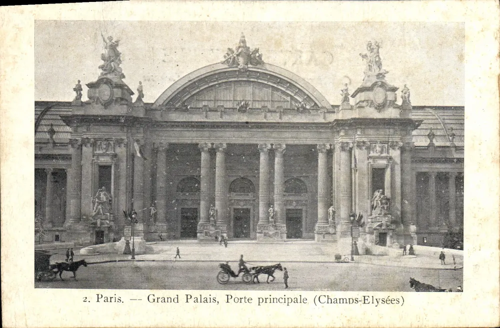 Paris — Grand Palais, Haupteingang (Champs-Élysées) — Collection du Petit Parisien, N° 2 - Vorderseite
