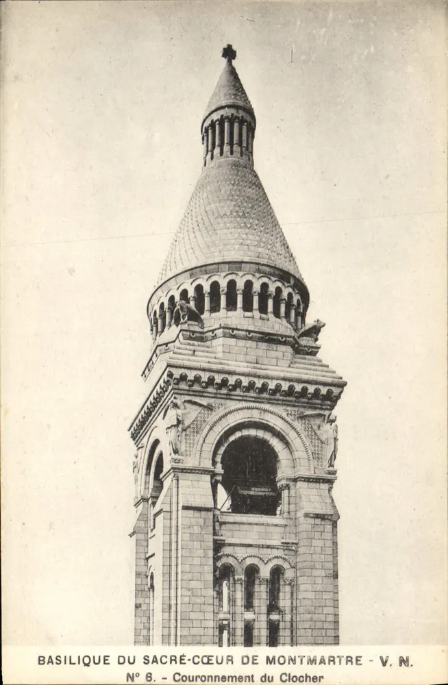 Basilika des Heiligen Herzens von Montmartre — Krone des Turms — V.N. Nr. 6 - Vorderseite