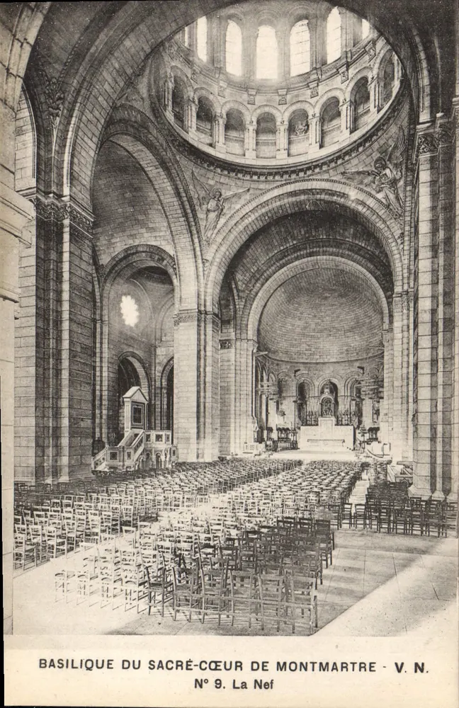 Basílica do Sagrado Coração de Montmartre — A Nave — V.N. N° 9 - Frente