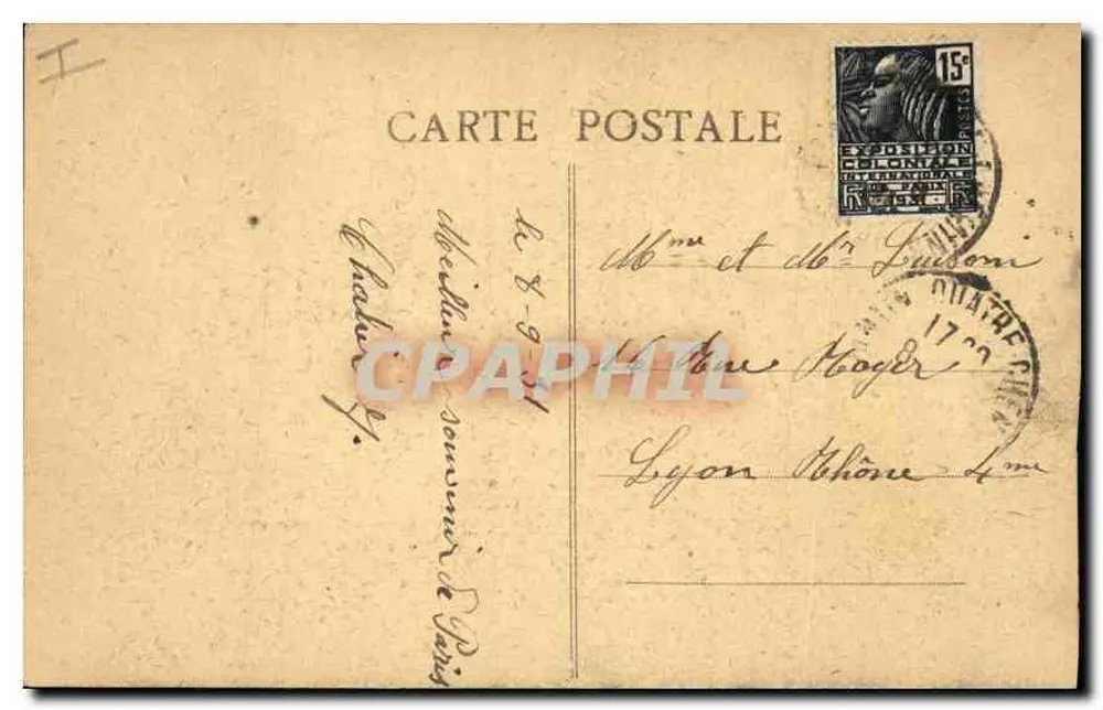 Paris — A Madeleine — Igreja de Santa Madeleine - Verso