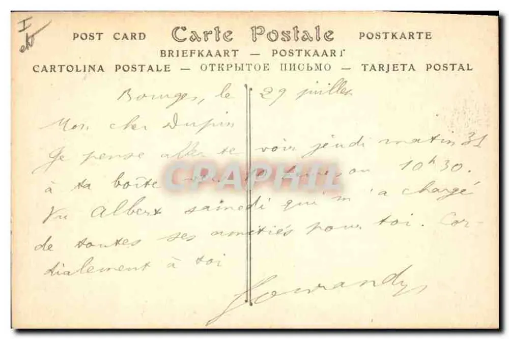 Bourges — Ogólny widok z Beauregard — ND Phot. - Rewers