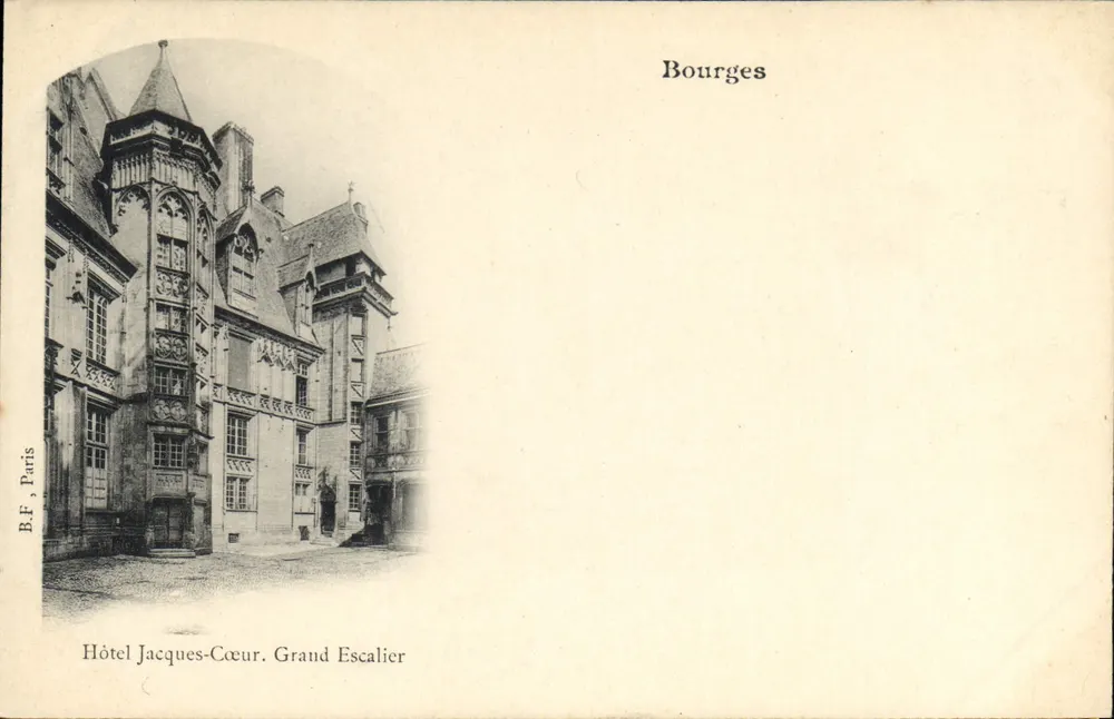 Bourges — Hotel Jacques-Cœur, Grand Escalier — B.F. Paris - Frente