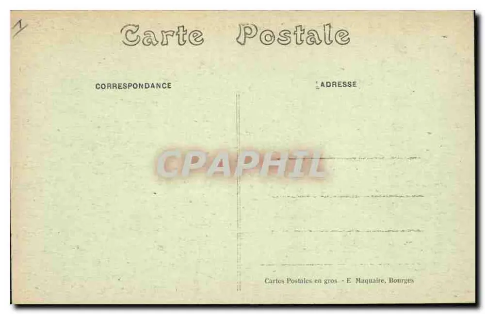 Bourges — Le Petit Lycée, vue prise de la rue Paradis — E. Maquaire, n°364 - Verso