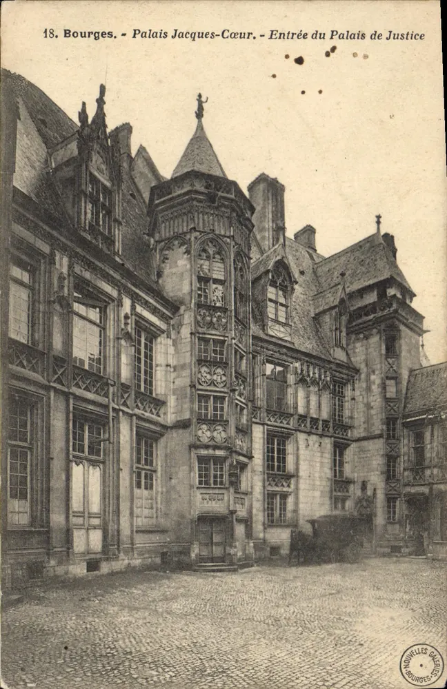 Bourges - Palast Jacques-Cœur - Eingang zum Palast der Justiz — Nouvelles Gares, n°18 - Vorderseite