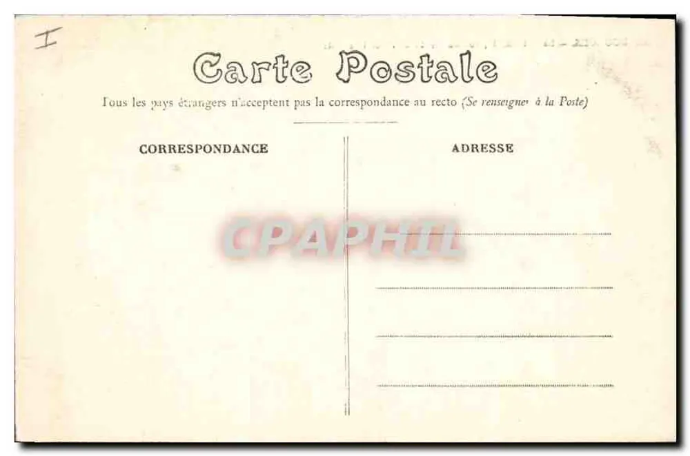 Bourges — Die Kathedrale, Ansicht vom Garten des Rathauses — Verlag E. V. B. - Rückseite