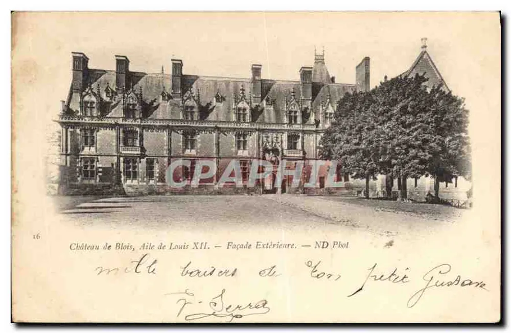 Schloss Blois — Flügel von Louis XII — Äußere Fassade — ND Fotografie - Vorderseite