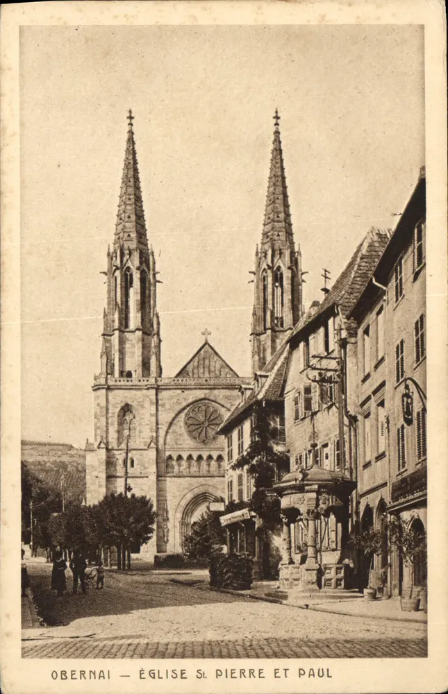 Obernai — Igreja de São Pedro e São Paulo — Editor Braun & Cie, Dornach - Frente
