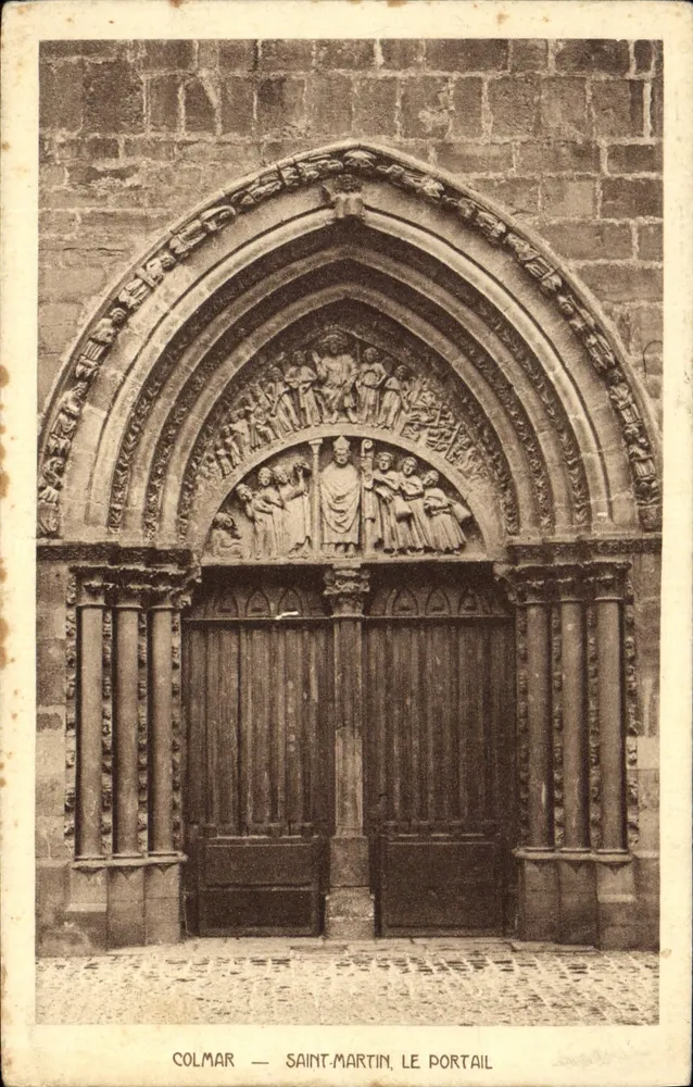 Colmar — Kerk van Sint-Martinus, het Portaal — Braun & Cie, Dornach H.-Rhén. - Voorkant