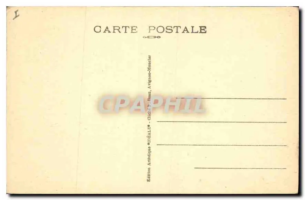 Villeneuve-lès-Avignon (Gard) — Fort Saint-André (14. Jahrhundert) — Zwillingstürme — Verleger IDEALE M.F.B - Rückseite