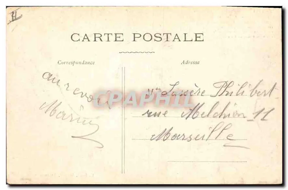 Villeneuve-lès-Avignon — Fort Saint-André — F. Beau, editor, Avignon - Verso