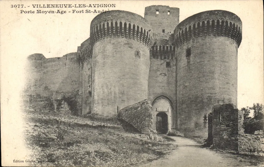 Villeneuve-lès-Avignon — Mittelalterliche Pforte - Fort St-André — Edition Gileta - Vorderseite