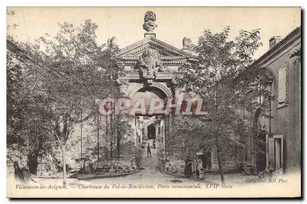 Villeneuve-lès-Avignon — Chartreuse du Val-de-Bénédiction, monumentale Pforte, 17. Jahrhundert - Vorderseite