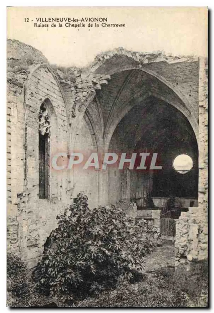 Villeneuve-lès-Avignon — Ruinen der Chapelle de la Chartreuse — unbekannter Verleger - Vorderseite