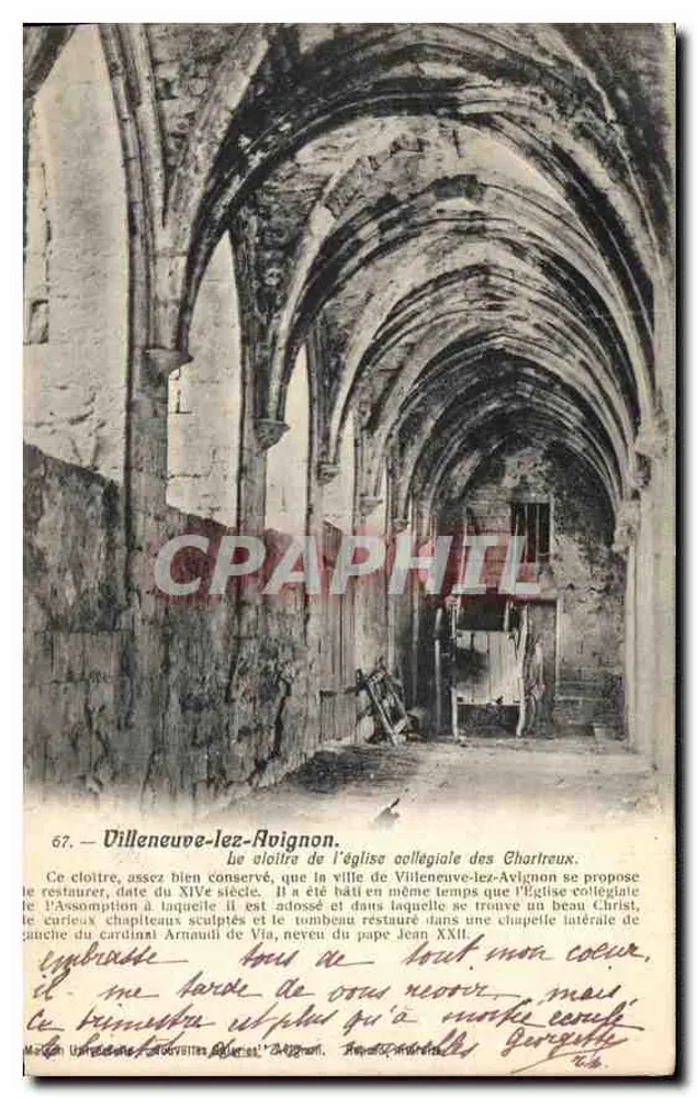 Villeneuve-lès-Avignon — Der Cloister der Collegiatekirche der Chartreux — Verlag Marche & Cie, Nr. 67 - Vorderseite
