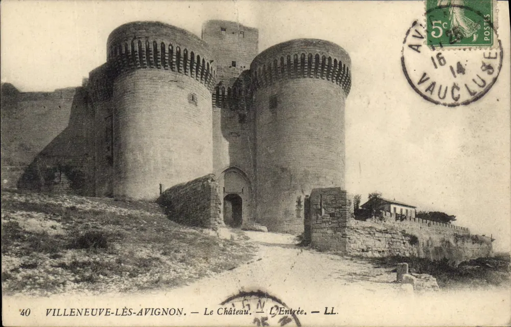 Villeneuve-lès-Avignon — Das Schloss — Der Eingang — LL. — N°40 - Vorderseite