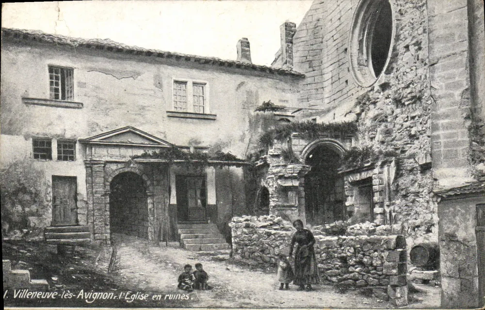 Villeneuve-lès-Avignon — Die Ruinenkirche — A. V. & Ch. - Vorderseite