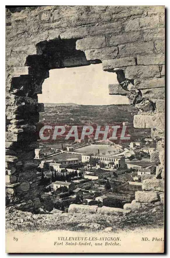 Villeneuve-lès-Avignon — Fort Saint-André, eine Brèche — ND. Phot. - Vorderseite