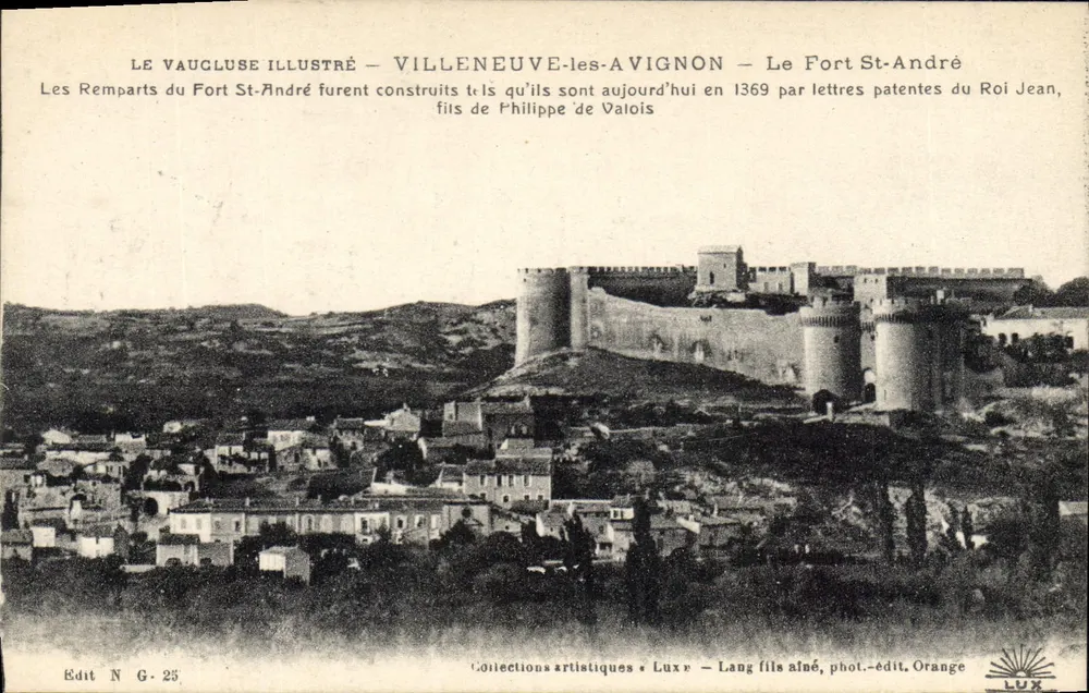 Villeneuve-lès-Avignon — Der Fort Saint-André — Verlag Lux, Nr. G.25 - Vorderseite