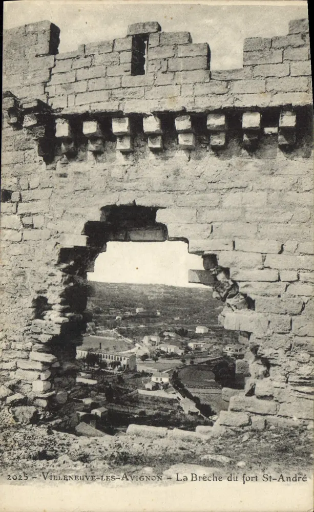 Villeneuve-lès-Avignon — La Brèche du fort Saint-André — éditeur non identifié, n° de série 2025 - Recto