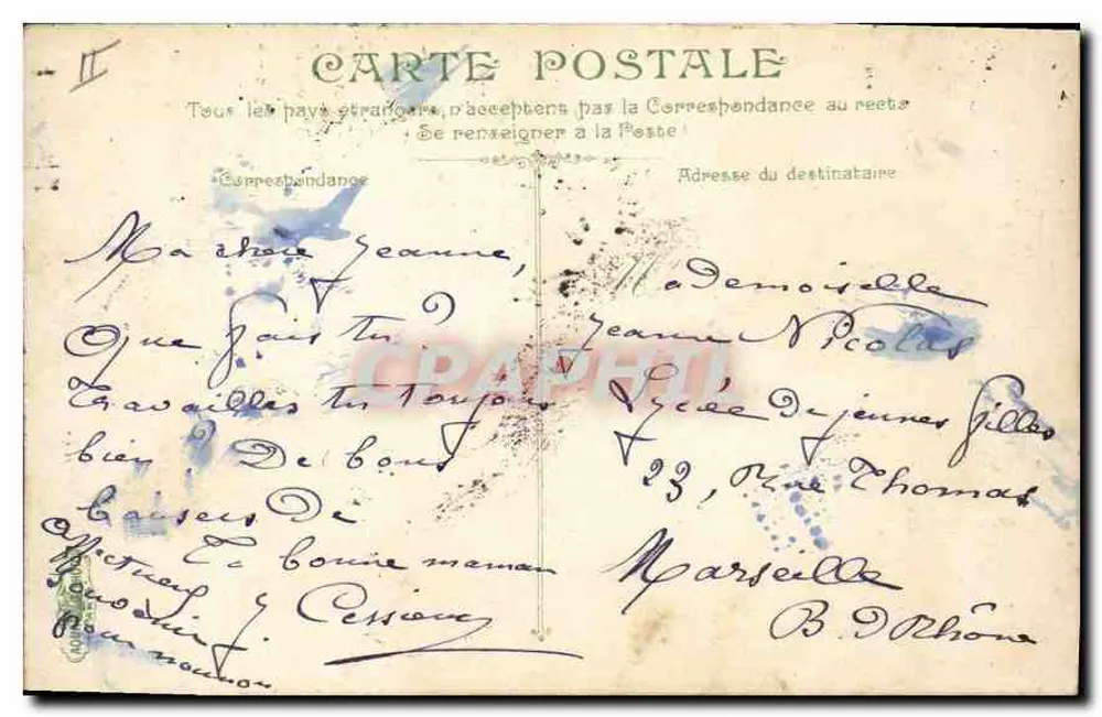 Villeneuve-lès-Avignon — La Tour des Masques — L.V. & Cie, Nr. 3319 - Rückseite