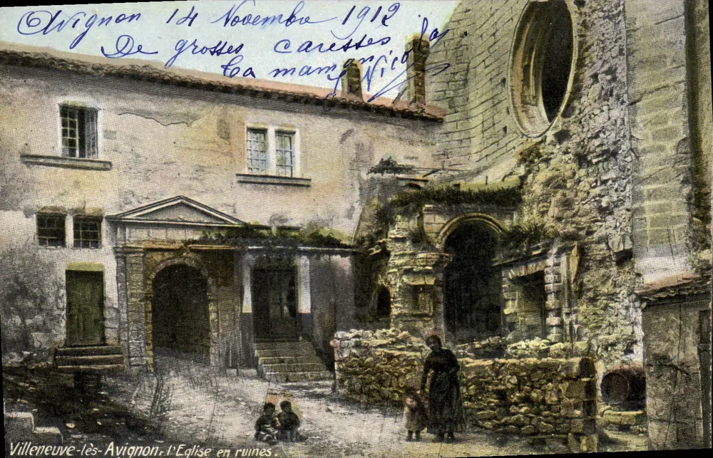 Villeneuve-lès-Avignon — Ansicht der Ruinenkirche — Verlag A. & C. Photo - Vorderseite