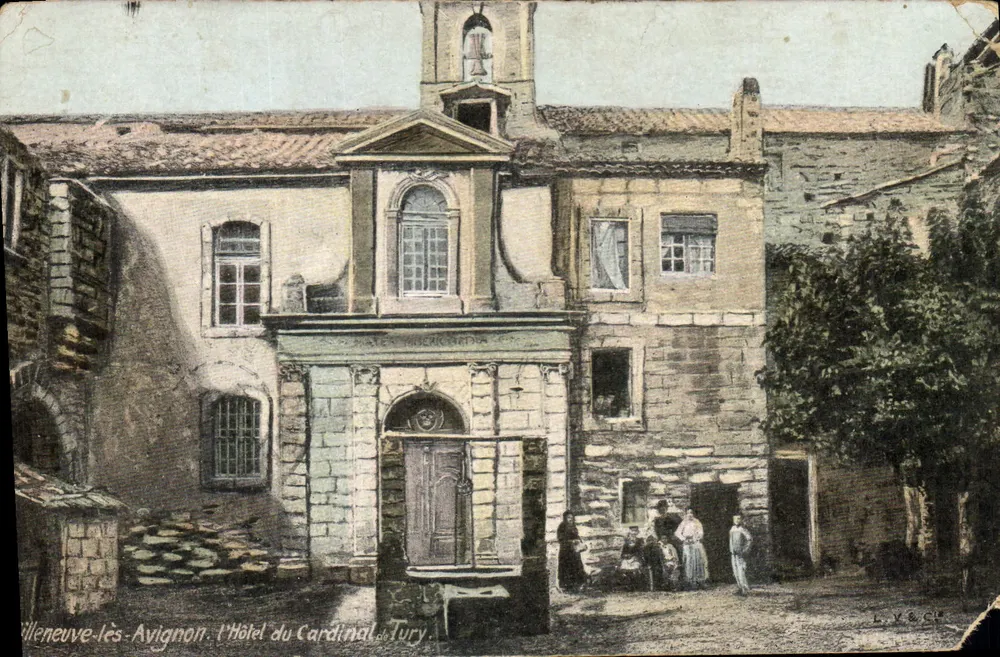 Villeneuve-lès-Avignon — das Hotel des Kardinals de Tury — Éditeur L.V.S.C.P. - Vorderseite
