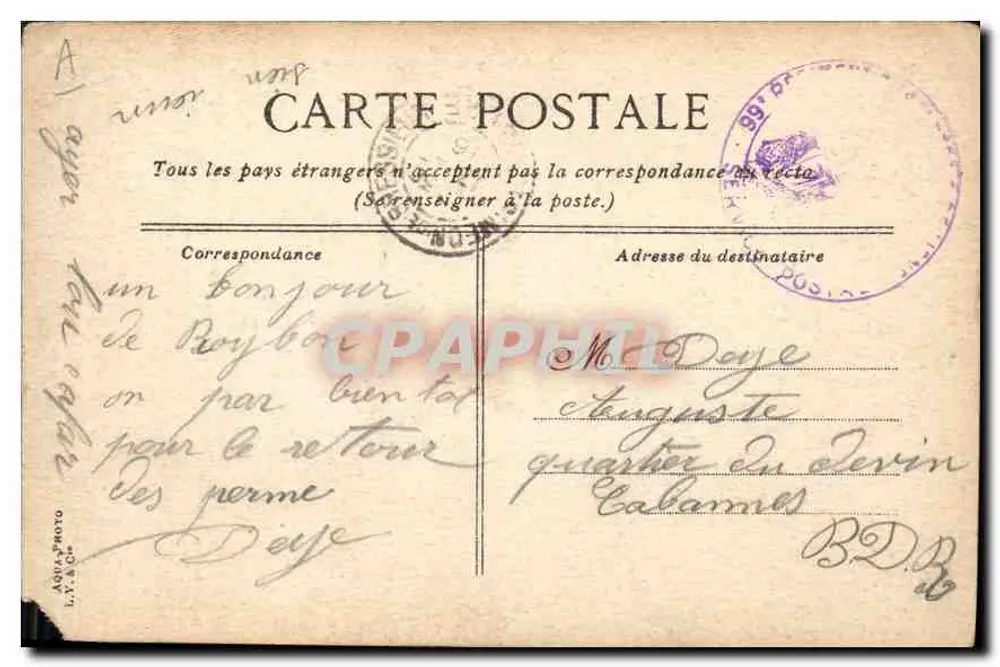 Villeneuve-lès-Avignon — das Hotel des Kardinals de Tury — Éditeur L.V.S.C.P. - Rückseite
