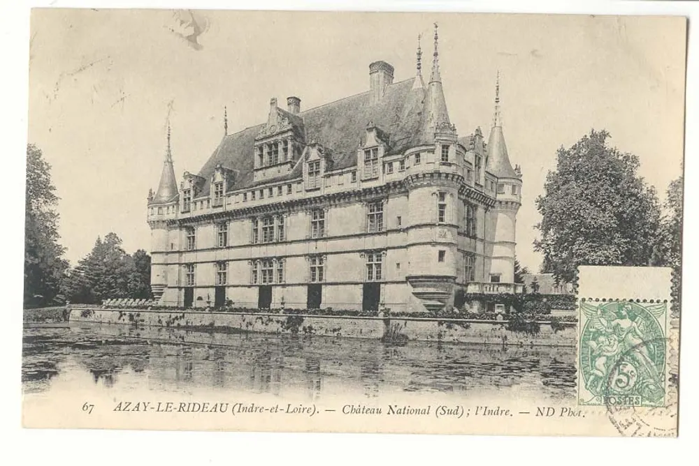 Azay-le-Rideau (Indre-et-Loire) — Nationaler Schloss (Süd) — ND Pbot. - Vorderseite