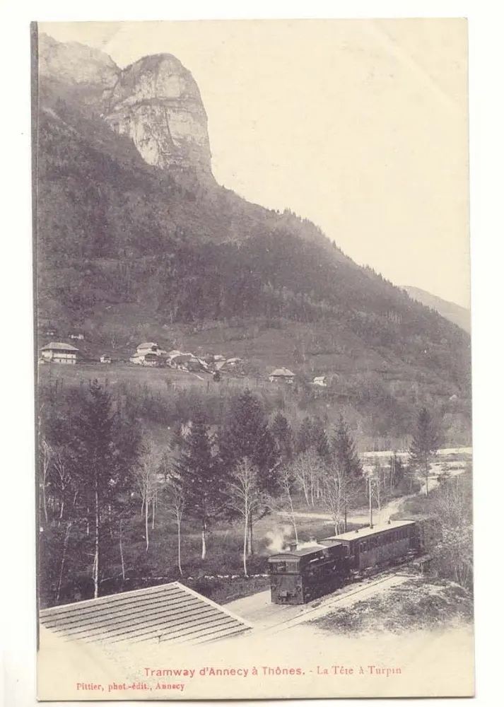 Tramway von Annecy nach Thônes — La Tête à Turpin — Pittlier, Foto-Verlag, Annecy - Vorderseite