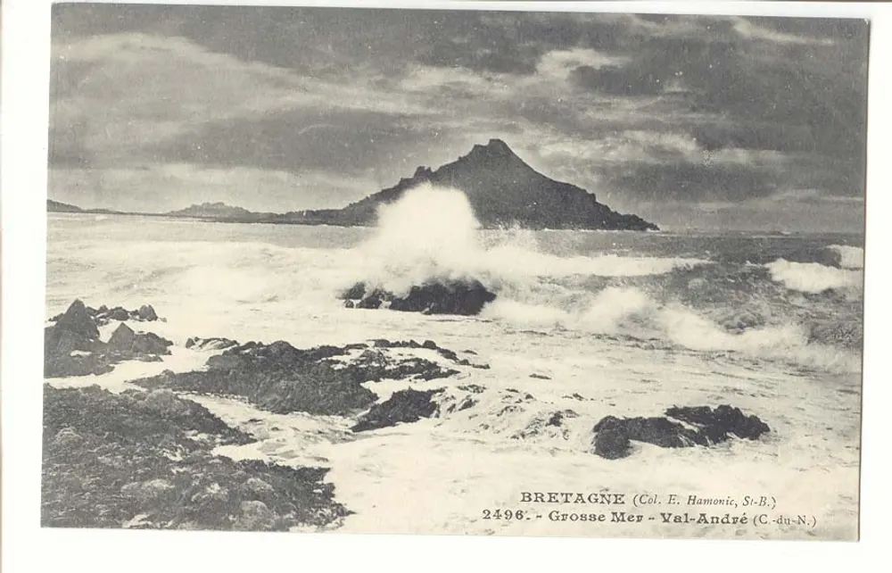 Grande Mer - Val-André (C.-du-N.) — Bretagne — Coleção E. Hamonic, St-B. - Frente
