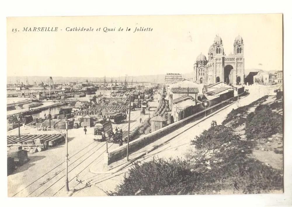 Marseille - Kathedrale und Quai de la Joliette — Verleger: Nr. 15 - Vorderseite